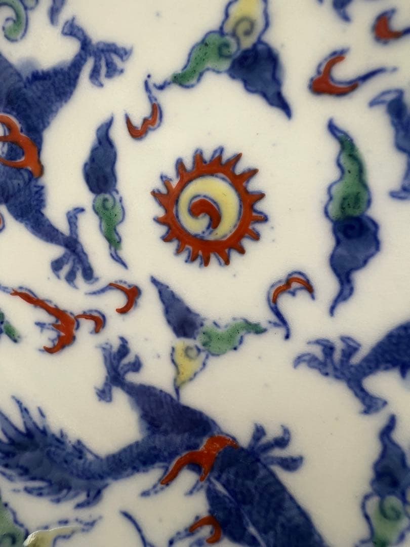 中国明　清雍正お皿　唐物古美術品　江戸アンティーク骨董コレクション青磁