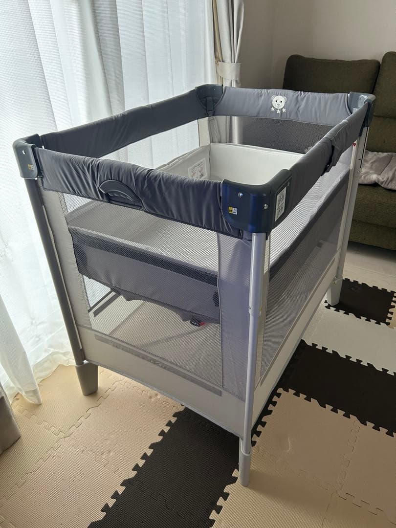 Aprica(アップリカ) ベビーベッド ココネルエアーAB グレーベア