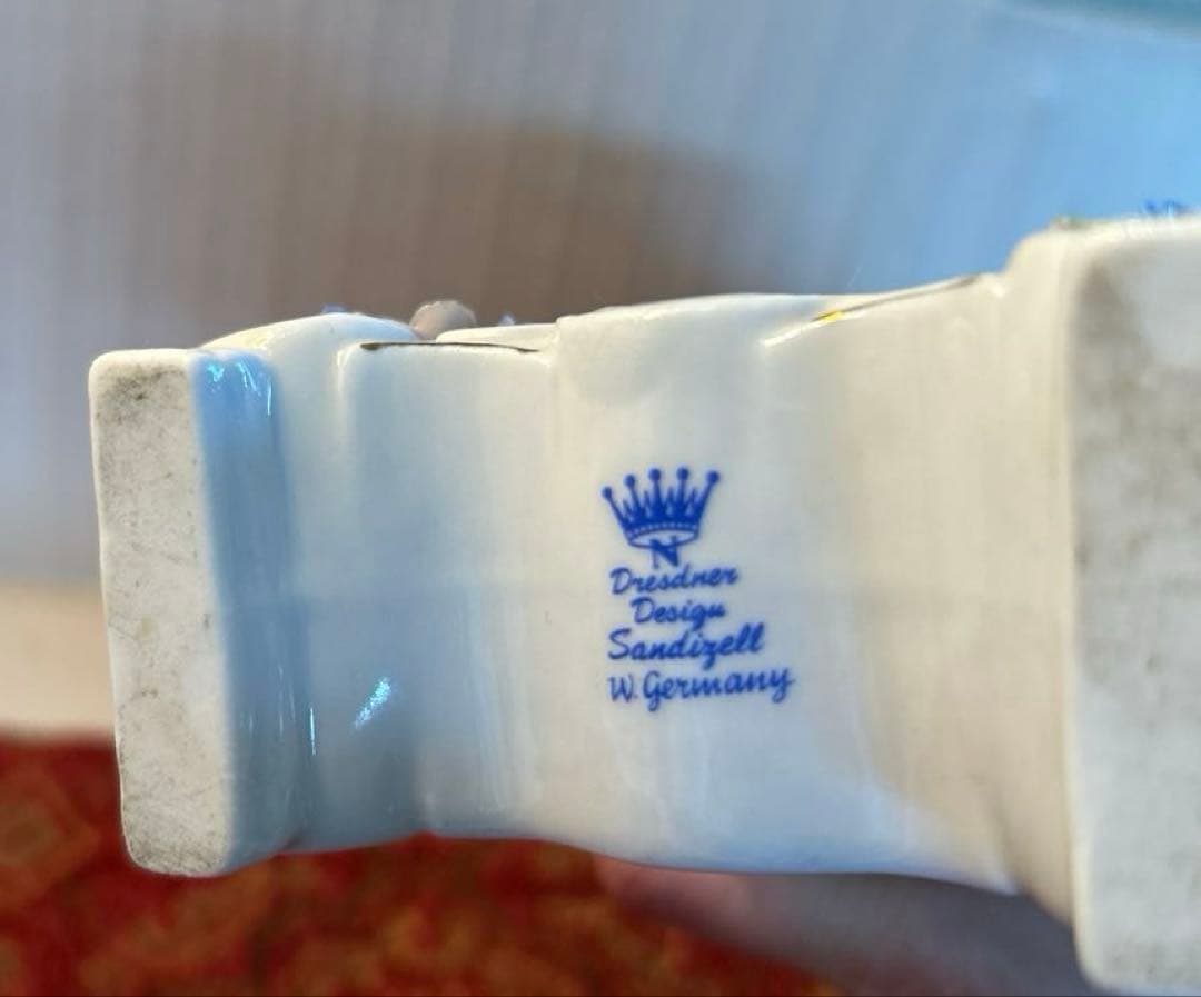 Sandizell Dresden ヴィンテージマントル時計　フローラル