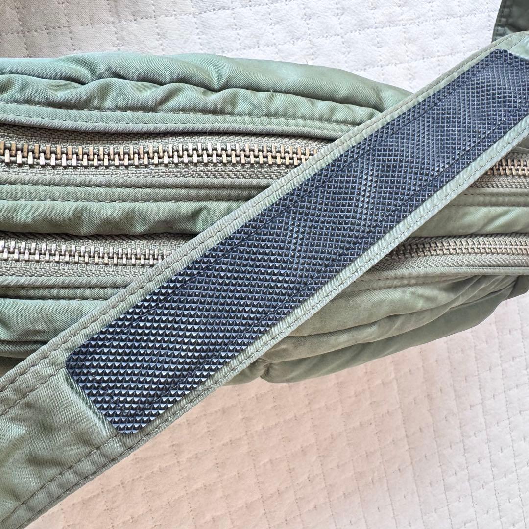 希少 PORTER タンカー　ショルダーバッグ　2層　セージグリーン