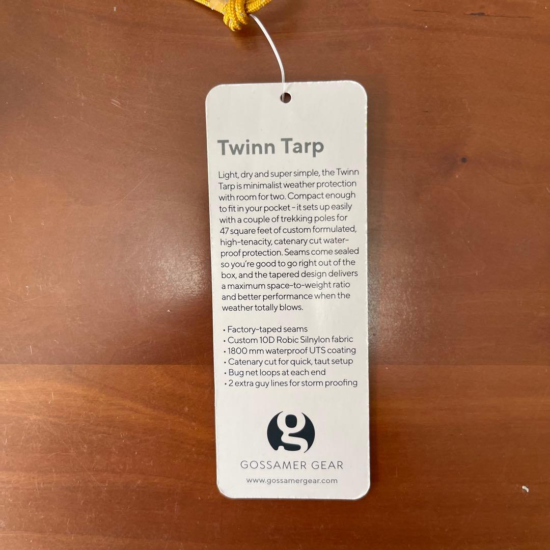 ★Gossamer Gear TWINN TARP ★未使用品