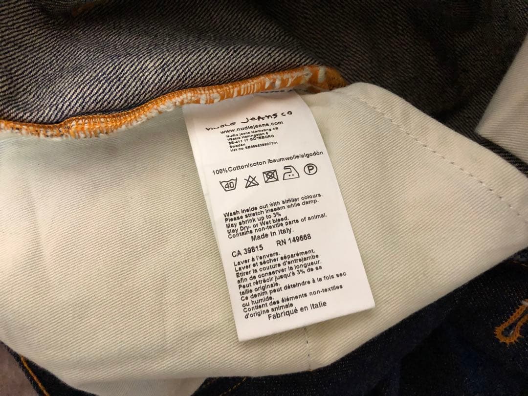 NudieJeansヌーディージーンズ GRIM TIM DRY SELVAGE