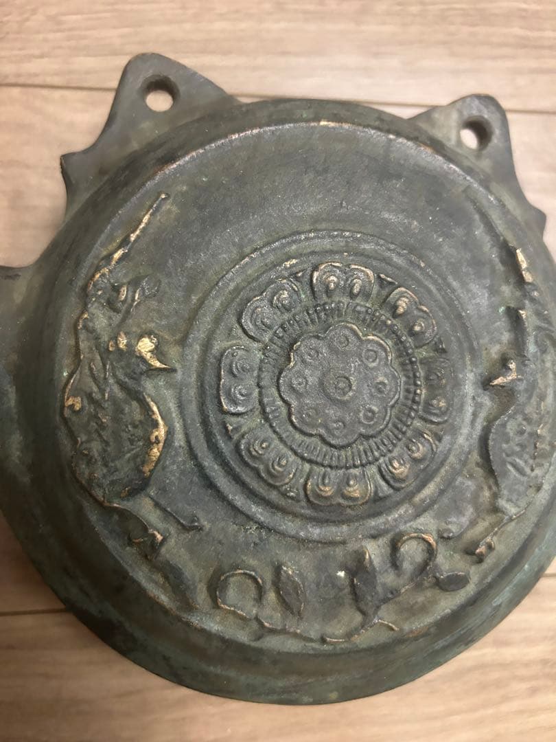 鰐口，江戶時代，古銅製，重約1100克