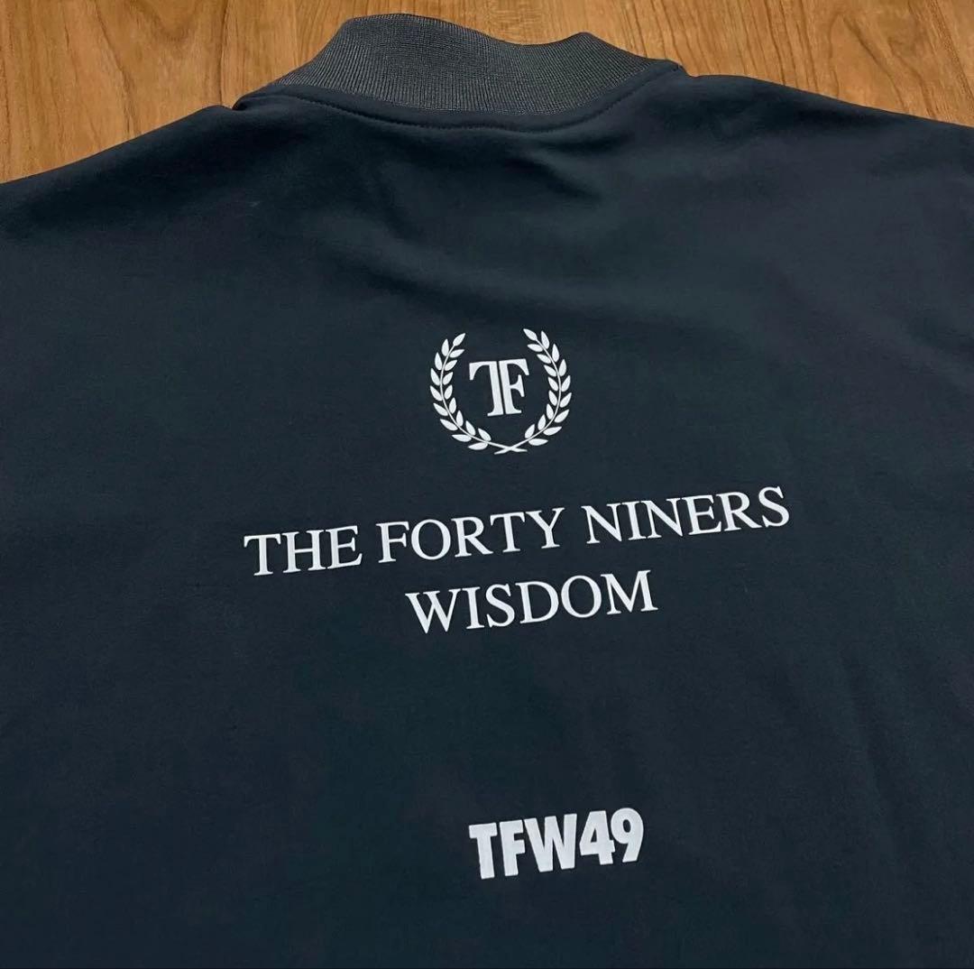 2025新作　TFW49 モックネック　Tシャツ　チャコール　XL ゴルフ