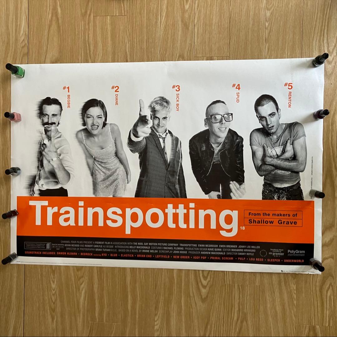 激レア！90sヴィンテージトレインスポッティングビッグポスター ユアンマクレガー