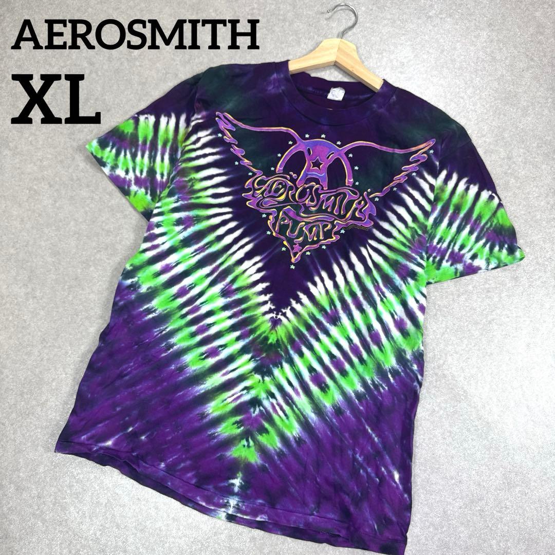 希少 当時物 AEROSMITH ヴィンテージ バンドTシャツ ダイタイ XL