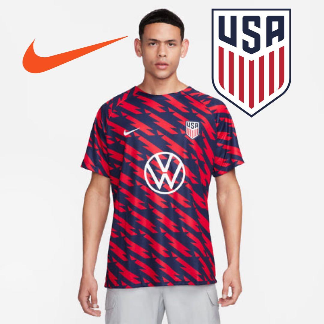 【超レア】　アメリカ代表　トレーニングシャツ　サッカー　ナイキ　ユニフォーム