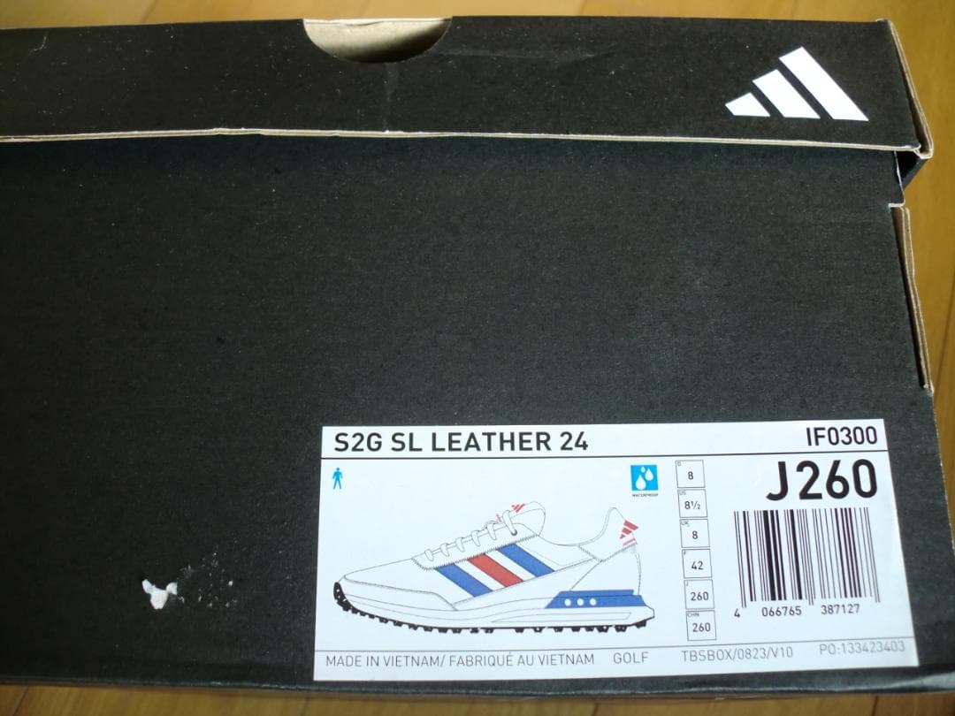 アディダスゴルフ S2G SL Leather 24 天然皮革 26cm