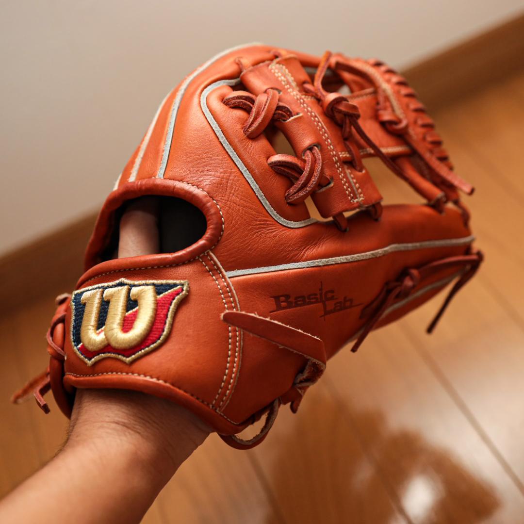 【美品 定価30000】Wilson 86型 Basic Lab 軟式グローブ
