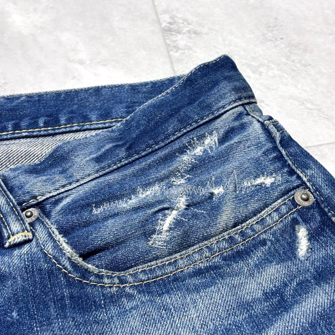 【超希少】ヒステリックグラマー ダメージ加工 スタッズデニムパンツ 30 日本製