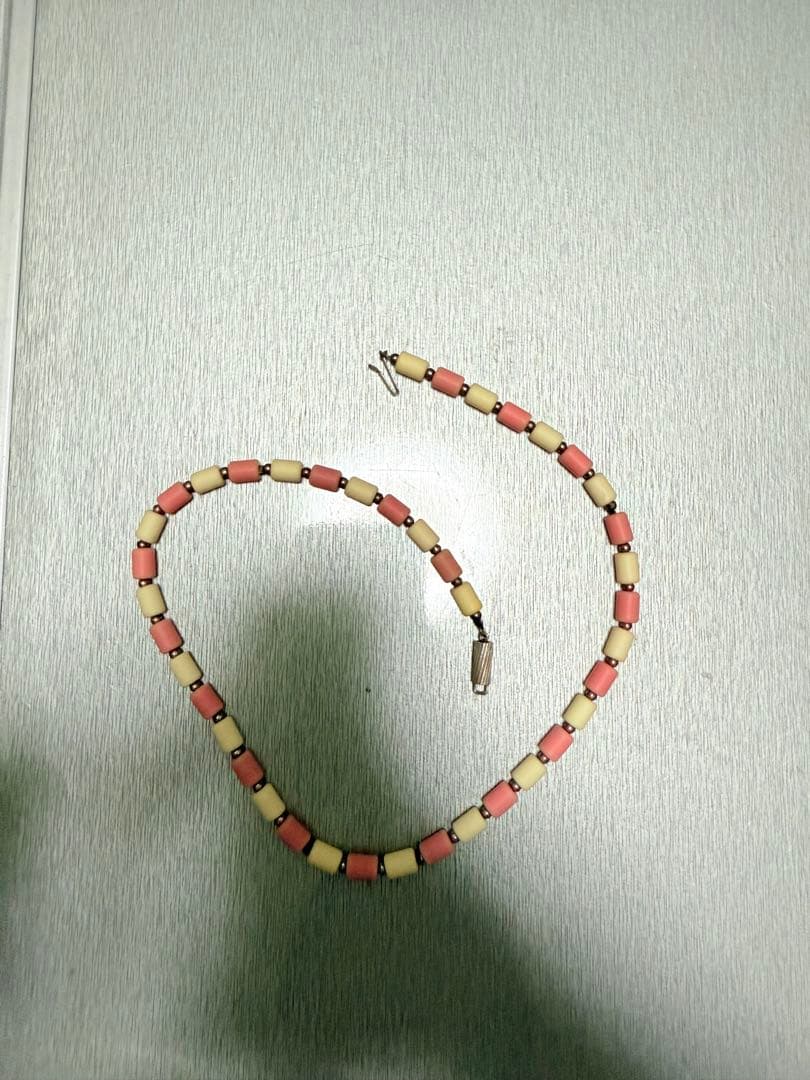 クリオ インパルス ネックレス ピンク ホワイト 約45cm