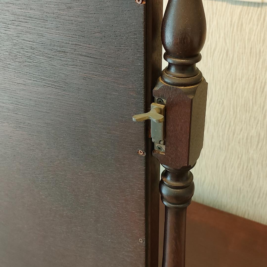 アンティーク　鏡台　スツール　セット品　 引出し７杯　ろくろ脚