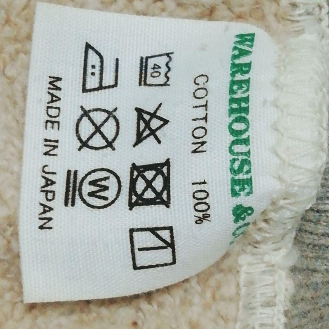 美品WAREHOUSE 直営店限定 USA国章旗ワッペン裏起毛スウェット(42)