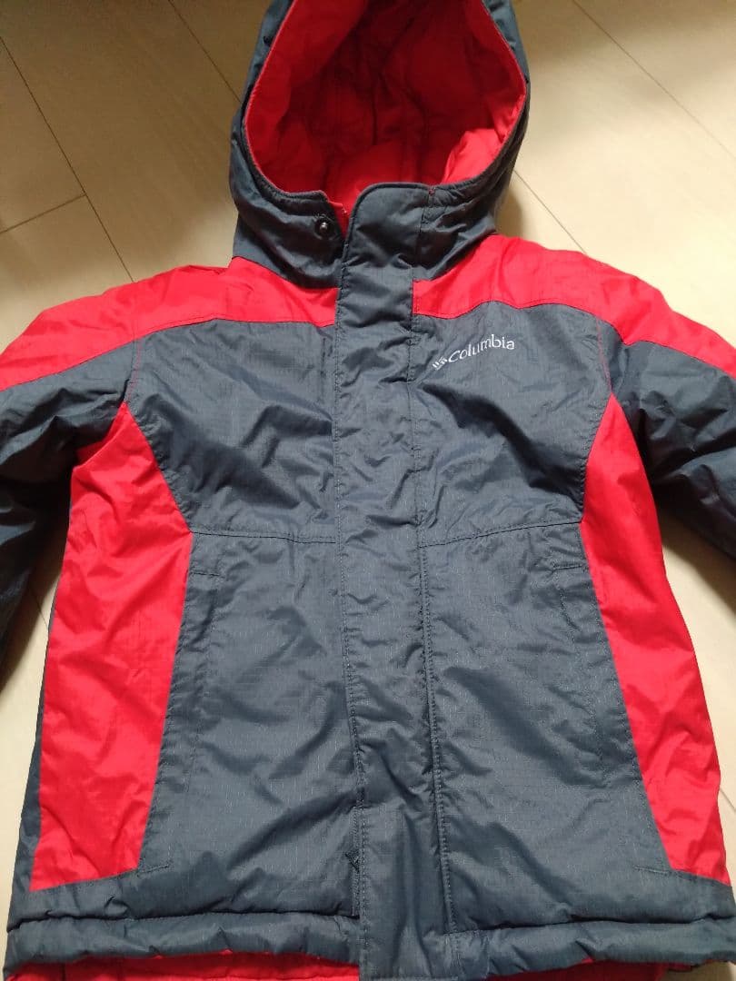Columbia 子ども用スキーウェア レッド　グレーXXS110リバーシブル