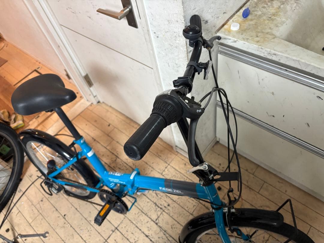 REBEZEL 折りたたみ自転車 青