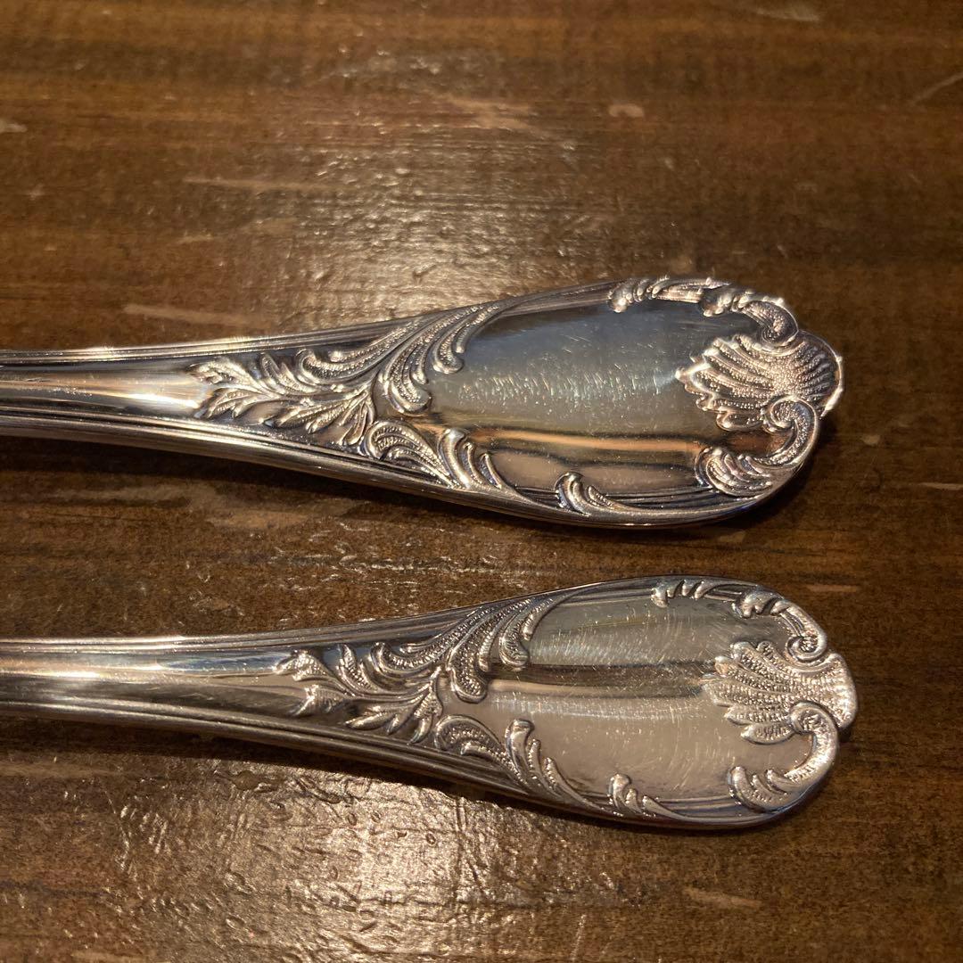 【美品】クリストフル　マルリー&パール　スプーンとケーキフォーク　4本組