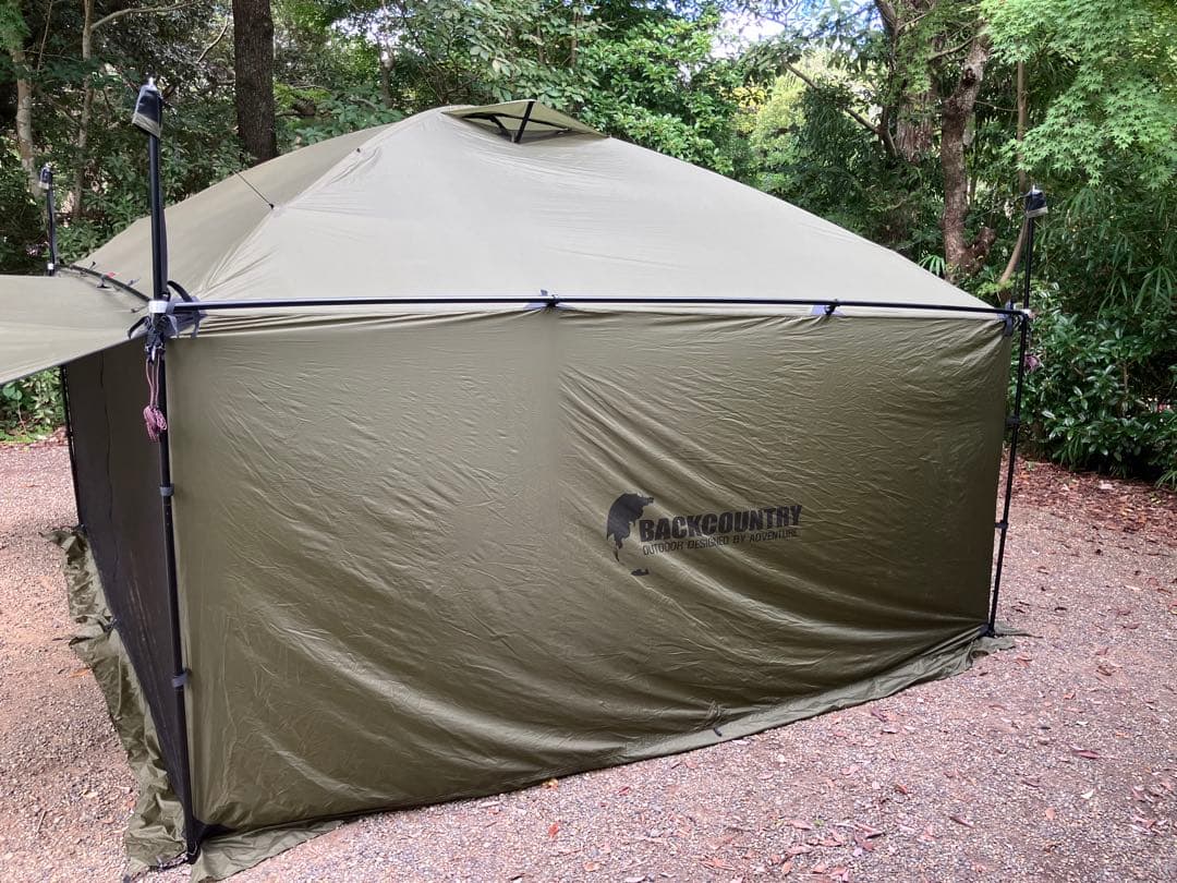 BACKCOUNTRY 320シェルター　オリーブグリーン 薪ストーブ対応