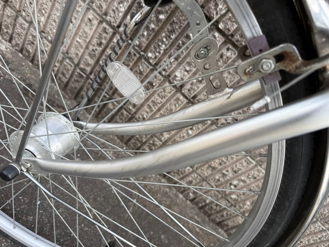 ママチャリ　27インチ　中古　6段ギア　引き取り限定