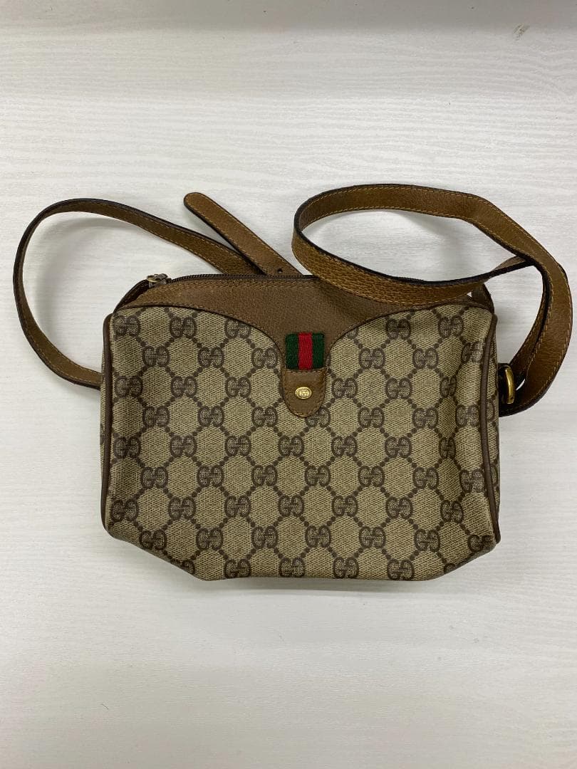 OLD GUCCI　シェリーライン　PVCレザー　サコッシュ