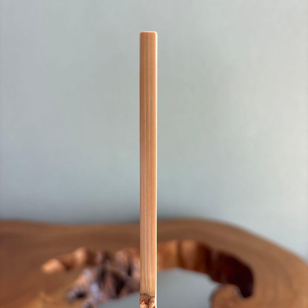 茶杓 銘「山雲」紫野剛山造 竹筒 木箱・紙箱入り