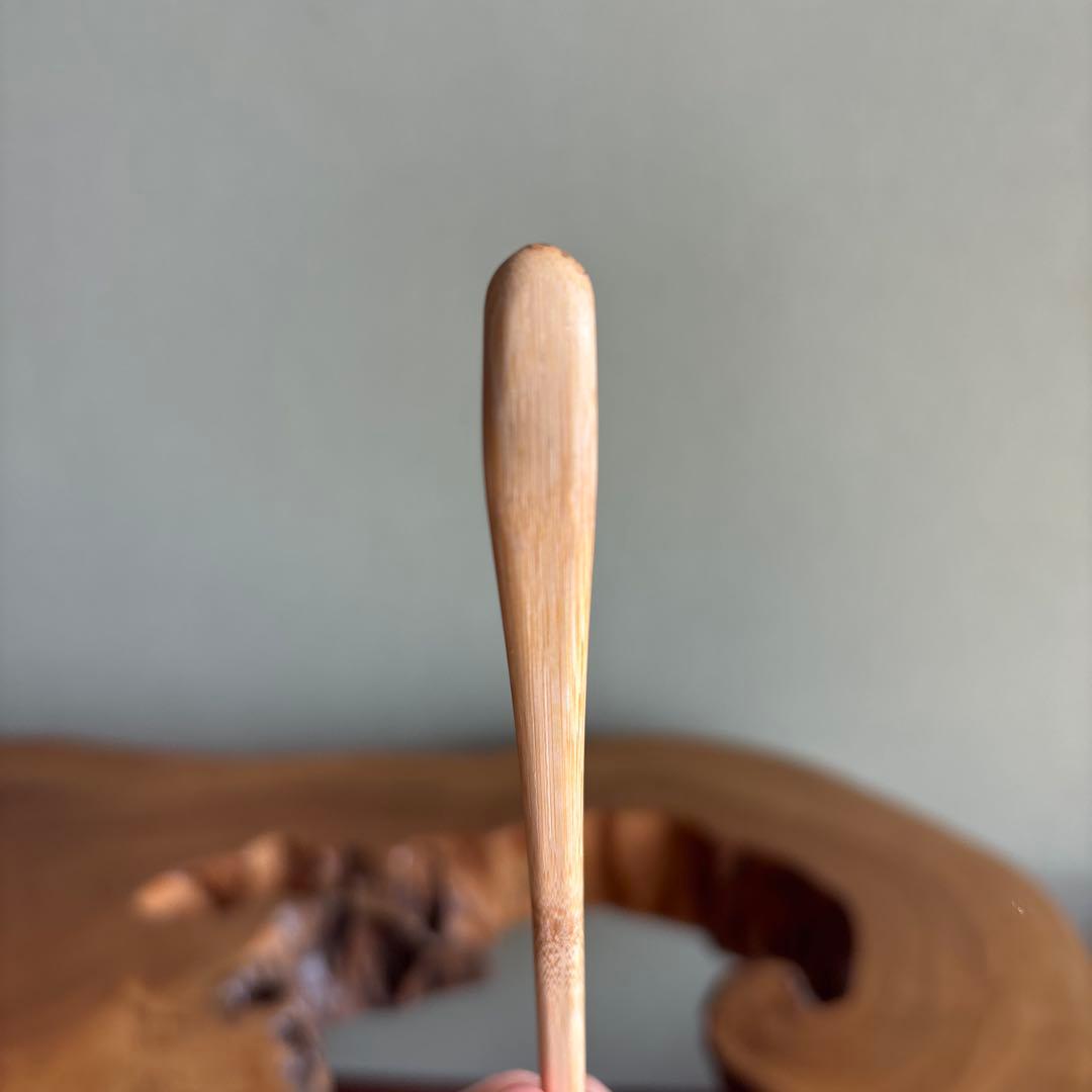 茶杓 銘「山雲」紫野剛山造 竹筒 木箱・紙箱入り