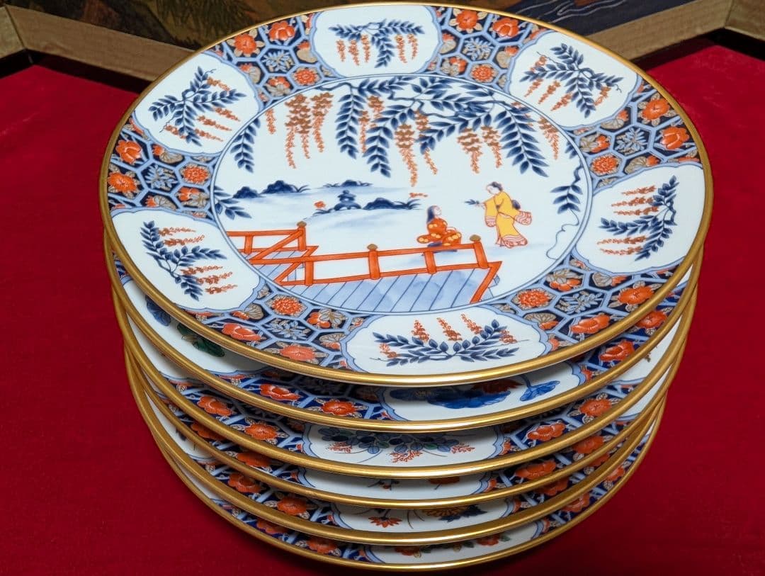 香蘭社　絵皿　飾り皿　6枚