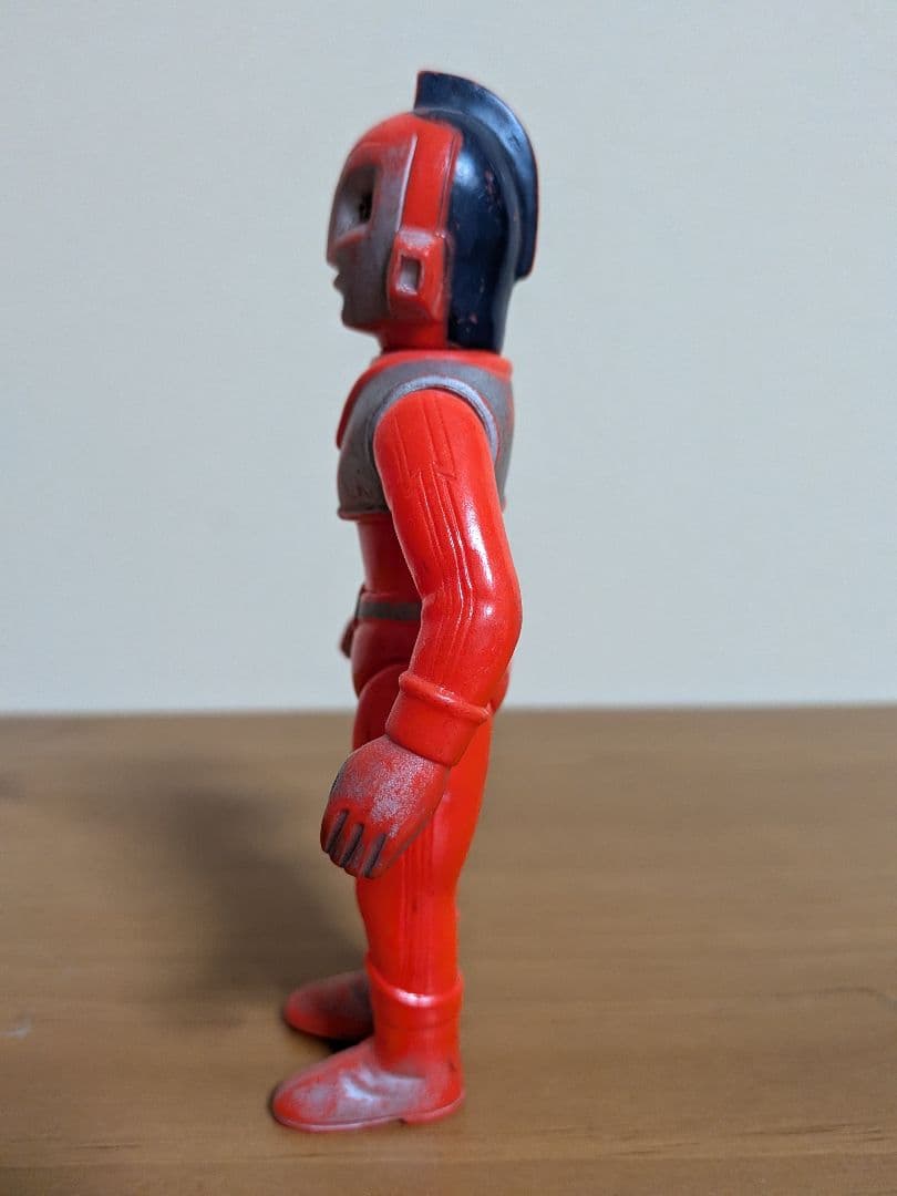 【当時もの難あり】米澤玩具　ソフビ　突撃ヒューマン　右腕間着破損