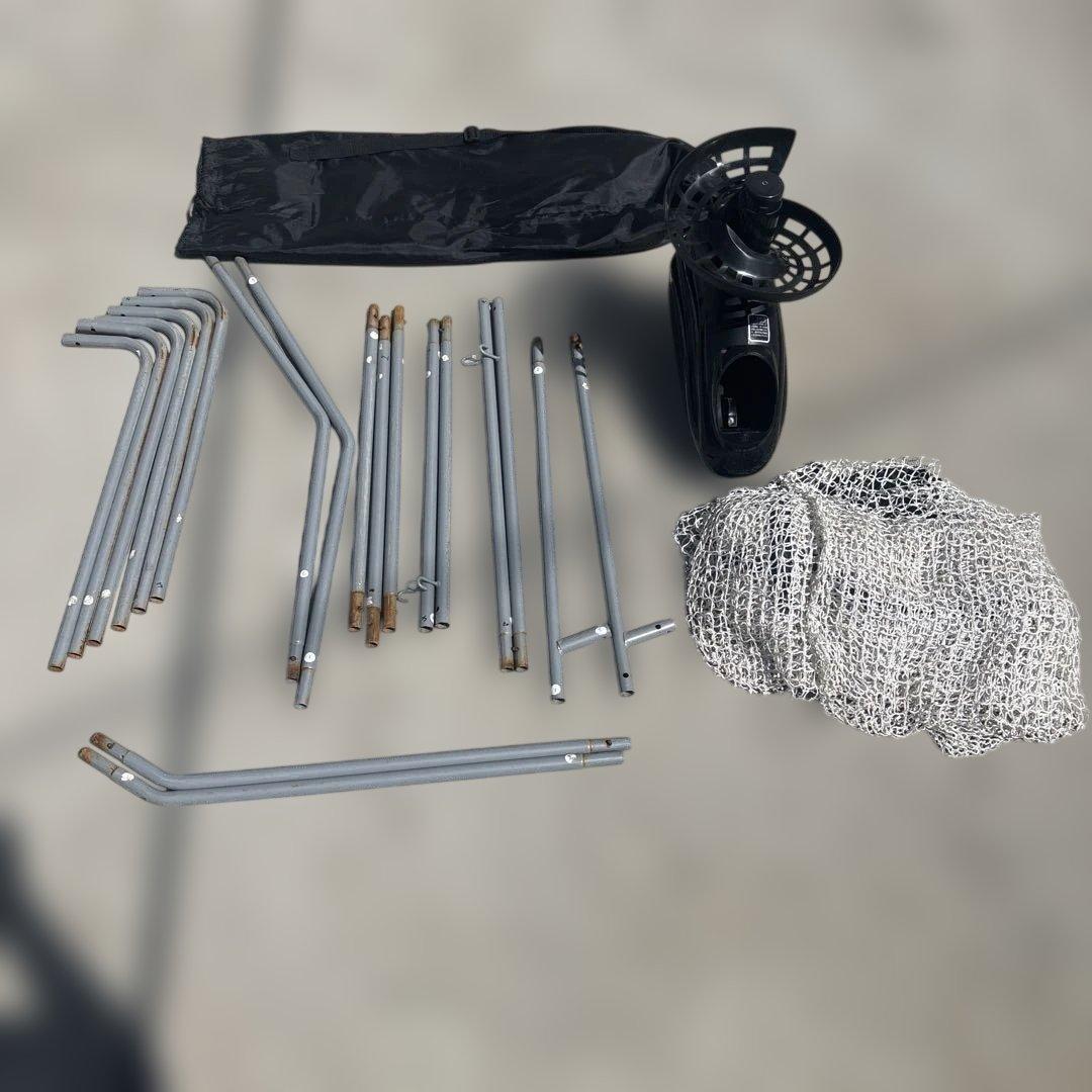 テニスネットセット フレームとメッシュネット