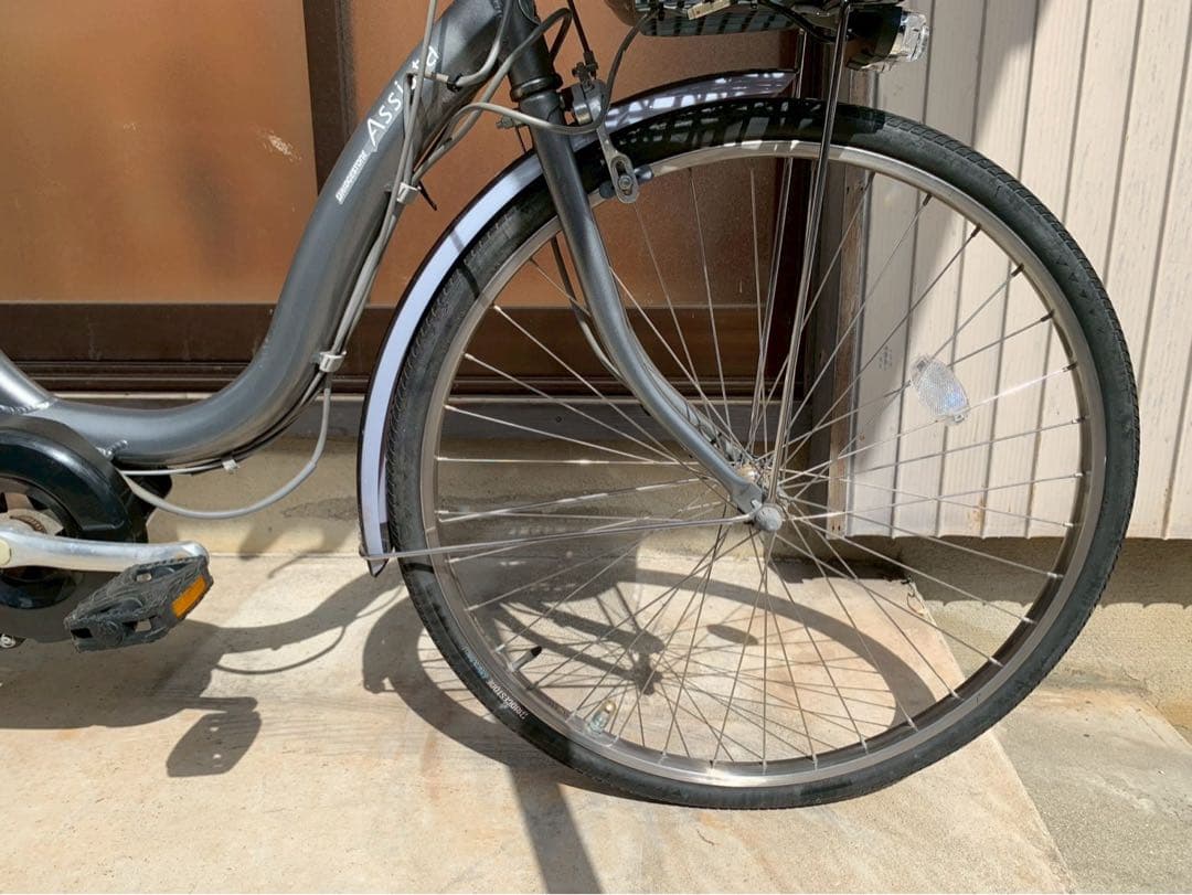 電動自転車　No.6324 ブリヂストン アシスタ　26インチ シルバー