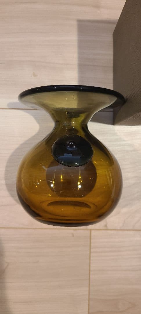 【美品】小林貢 花器 ガラス工芸 現代工芸 ノリタケ