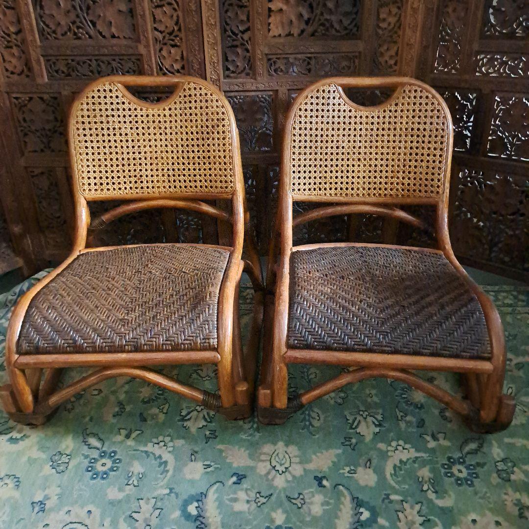 ♡ラタン　座椅子２脚セット♡