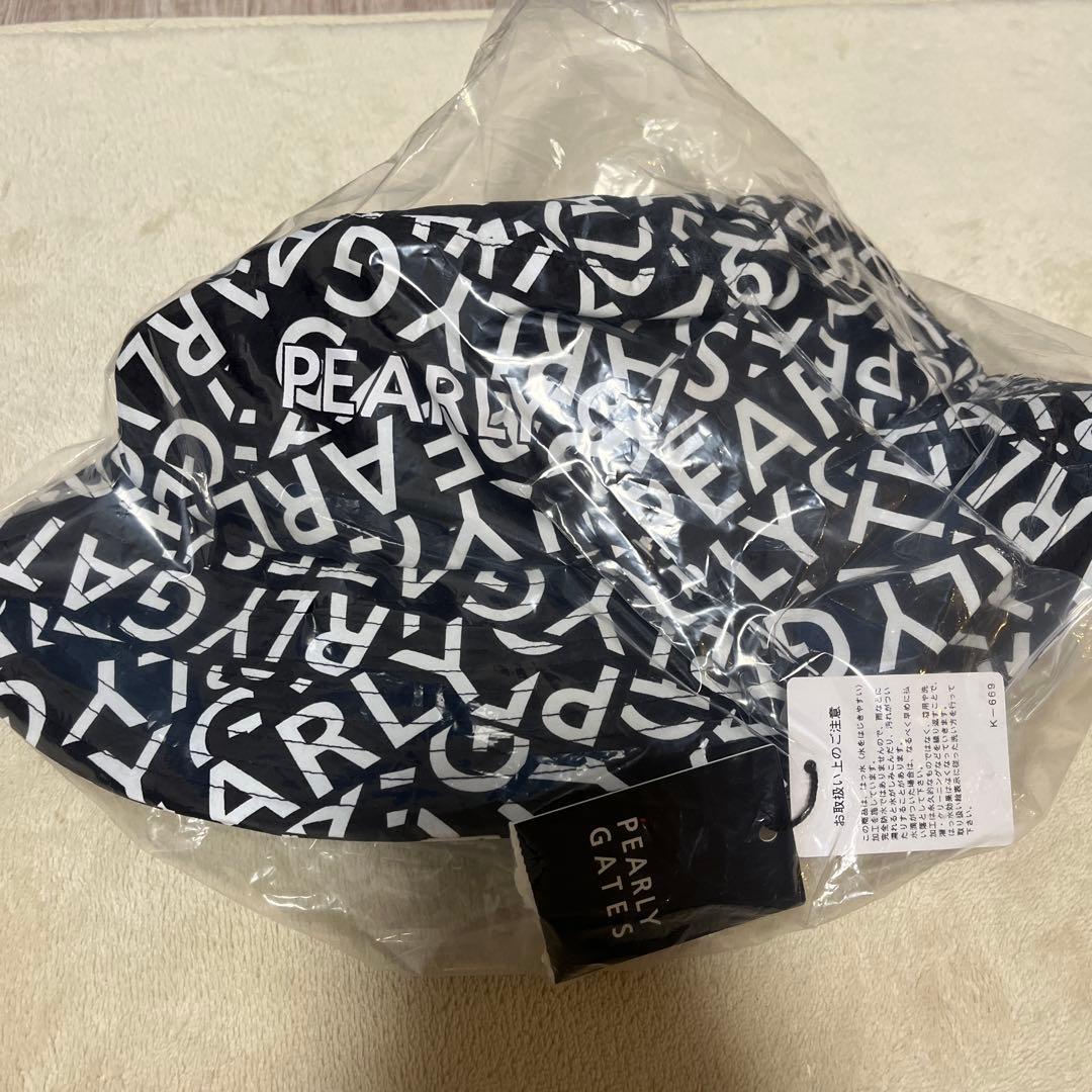 パーリーゲイツ　レイン ハット ＜千鳥柄＞ 新品タグ付き　巾着付き