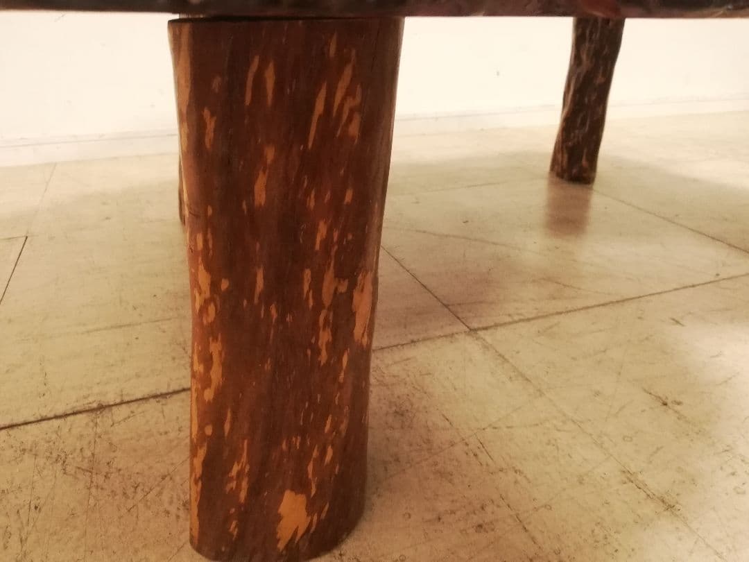 唐木 総花梨無垢 瘤 重厚な座卓