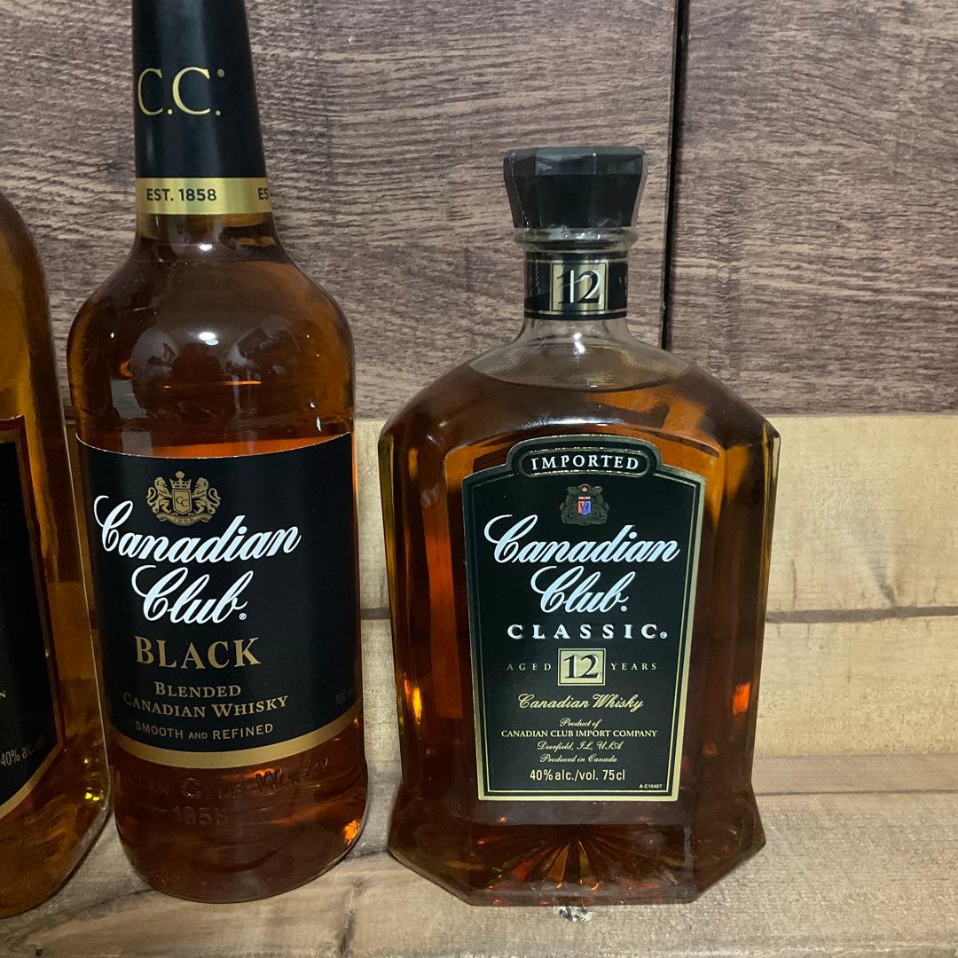 カナディアンウィスキー古酒４本　　　キングスゲート２本カナディアンクラブ２本