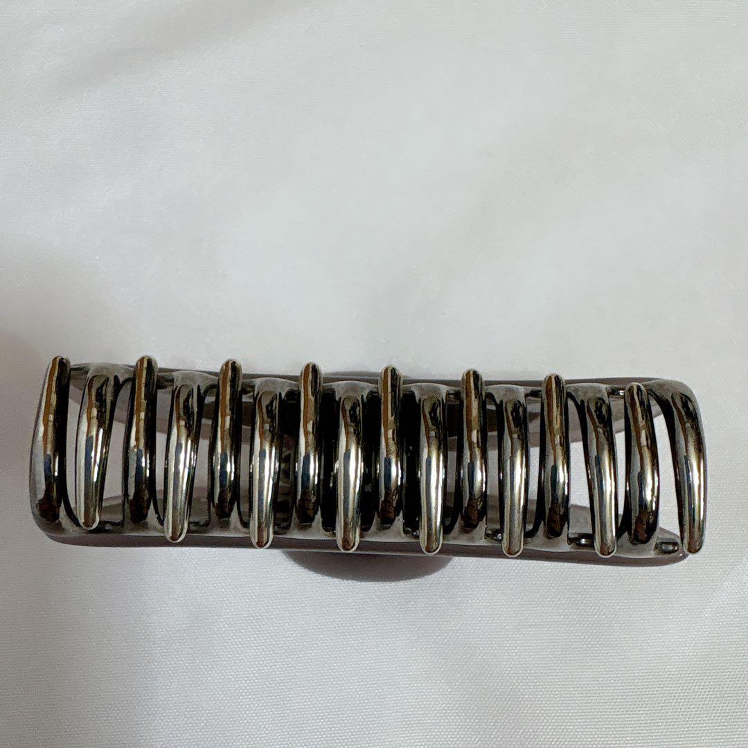 【限定色】ACCA アッカ ニューコラーナ ビジュー グレー ヘアクリップ