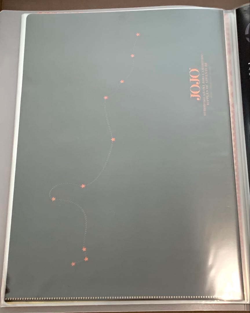 ジョジョの奇妙な冒険　原画展　クリアファイル8種類　1部〜８部