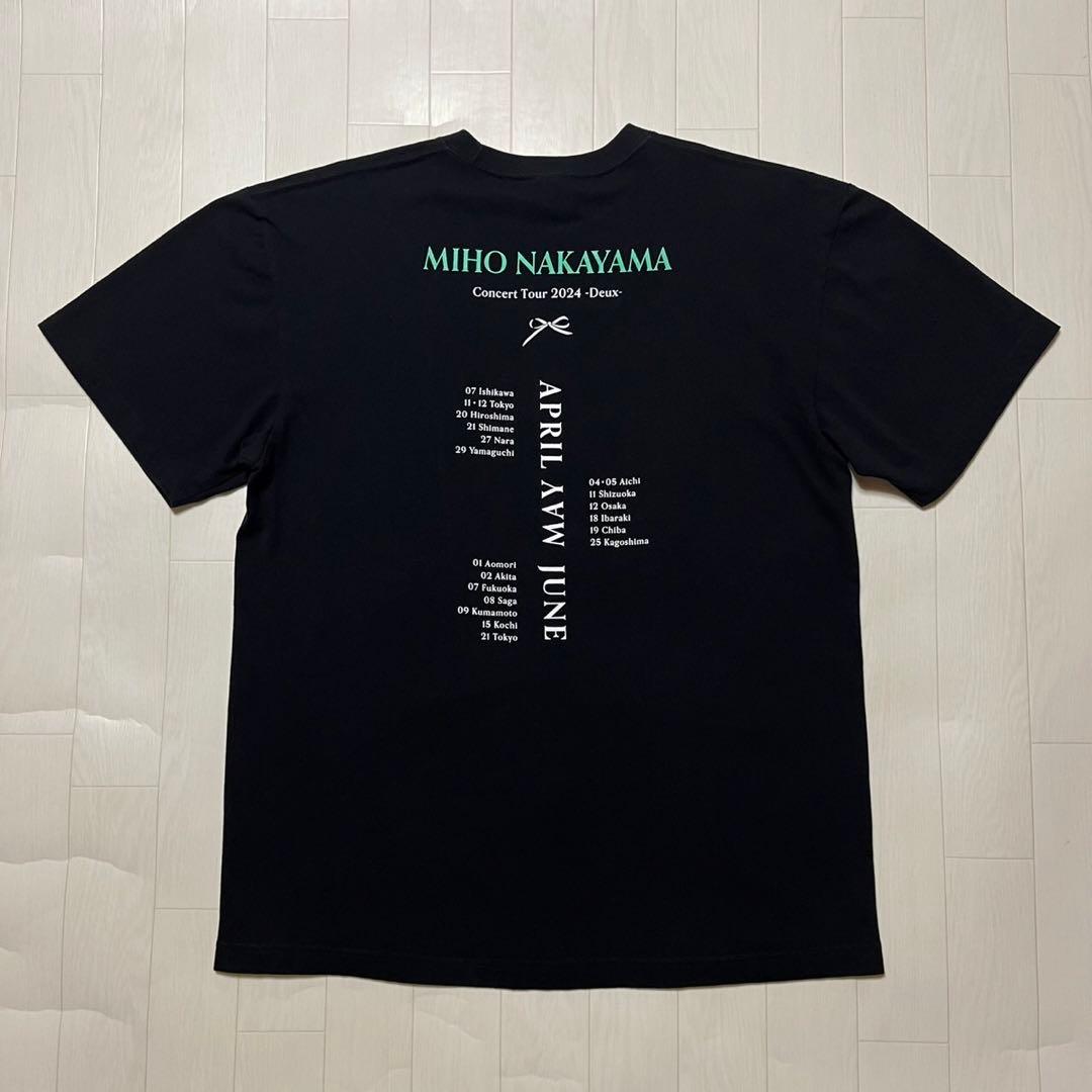 美品 中山美穂 2024年 コンサートツアー Tシャツ Deux サイズXL
