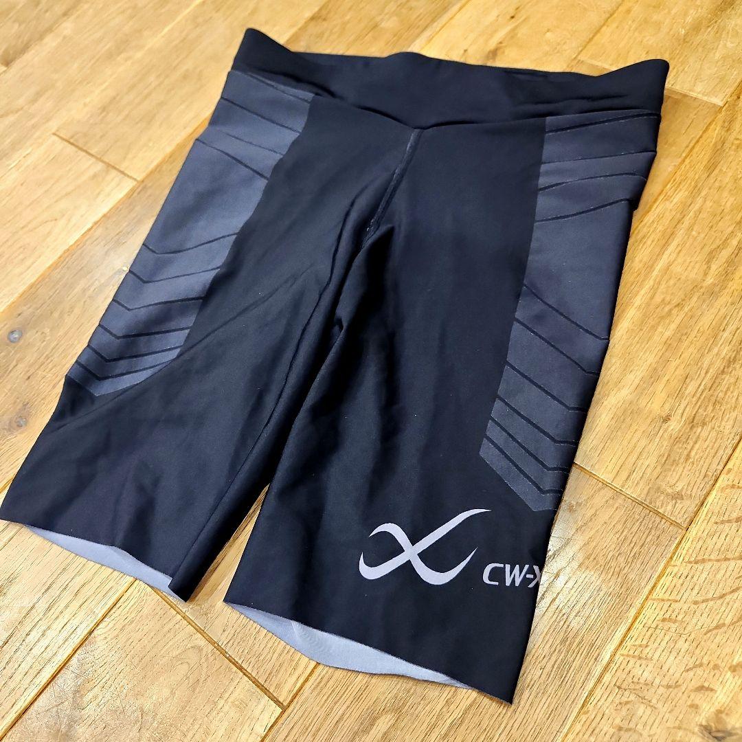 美品✨CW-X/ワコール スポーツタイツ ハーフ丈 骨盤前傾サポート メンズL