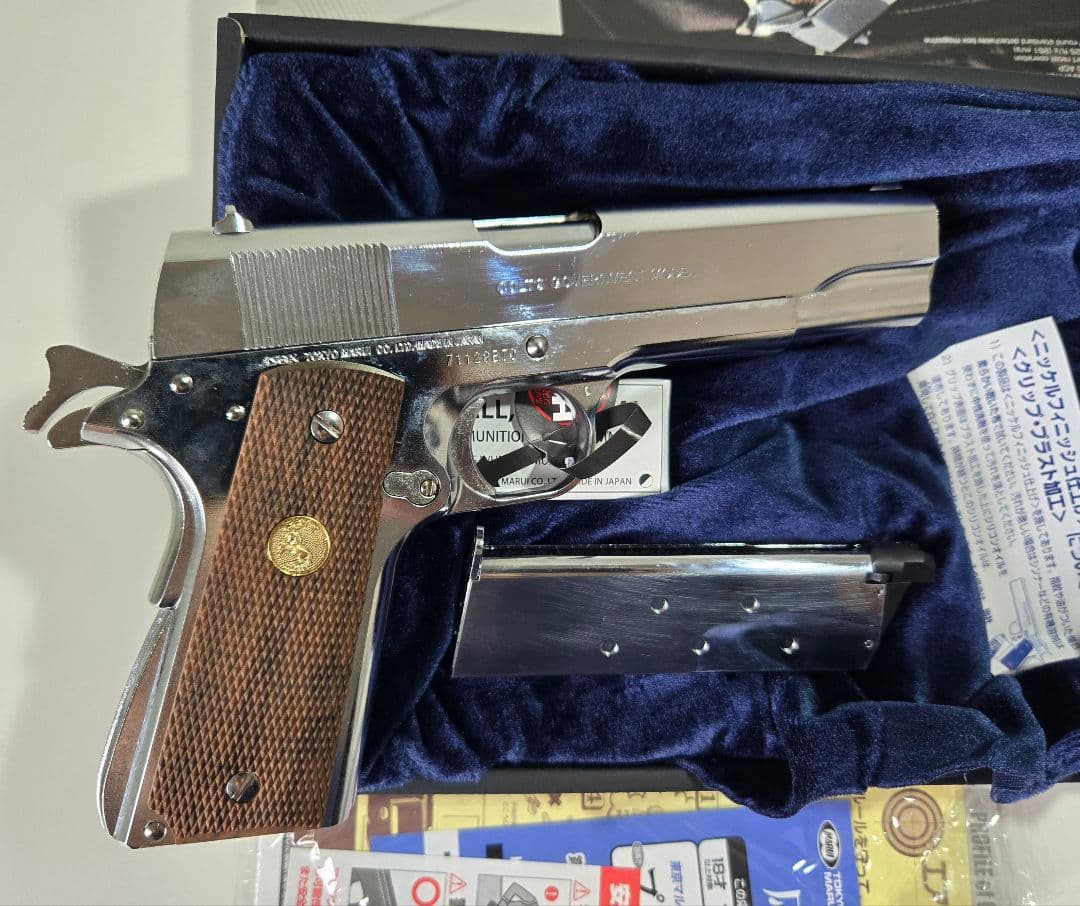 コルトガバメント マークIV シリーズ70 ニッケルフィニッシュ ブローバック