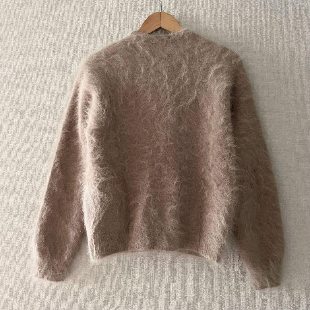 美品！IENA アンゴラ混 パールビーズ 刺繍カーディガン イエナ ファーニット