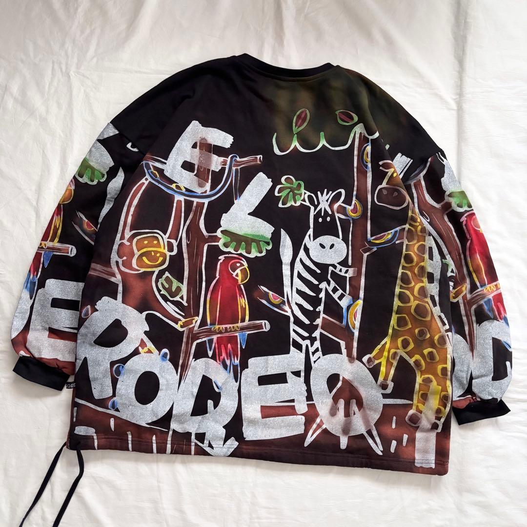 新品 EL RODEO アニマル イラスト プリント ビッグ スウェット