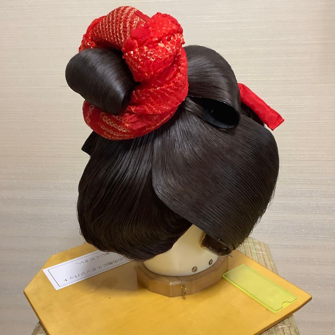 結い綿かつら　中古かつら、舞踊かつら　ケース付き