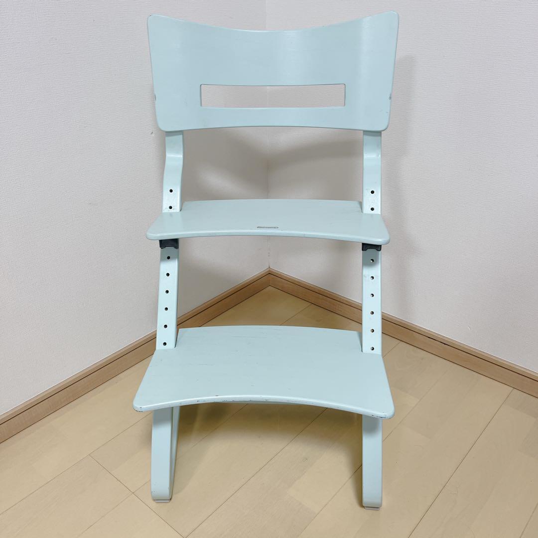 【希少色】Leander リエンダー ハイチェア 木製 キッズチェア ブルー