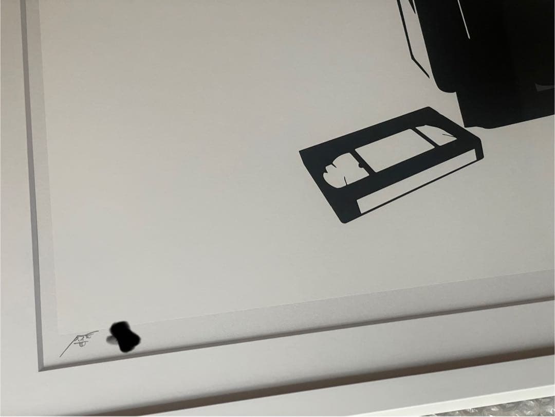 Backside works バックサイドワークス シルクスクリーン 額装済