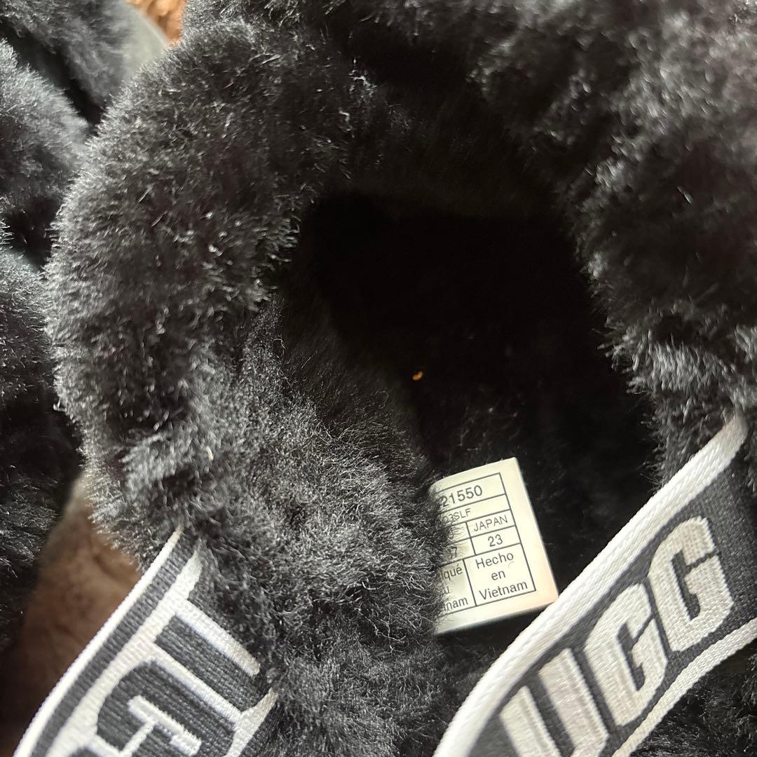 UGG アグ ファーサンダル ディスコ クロス スライド 厚底サンダル 23cm