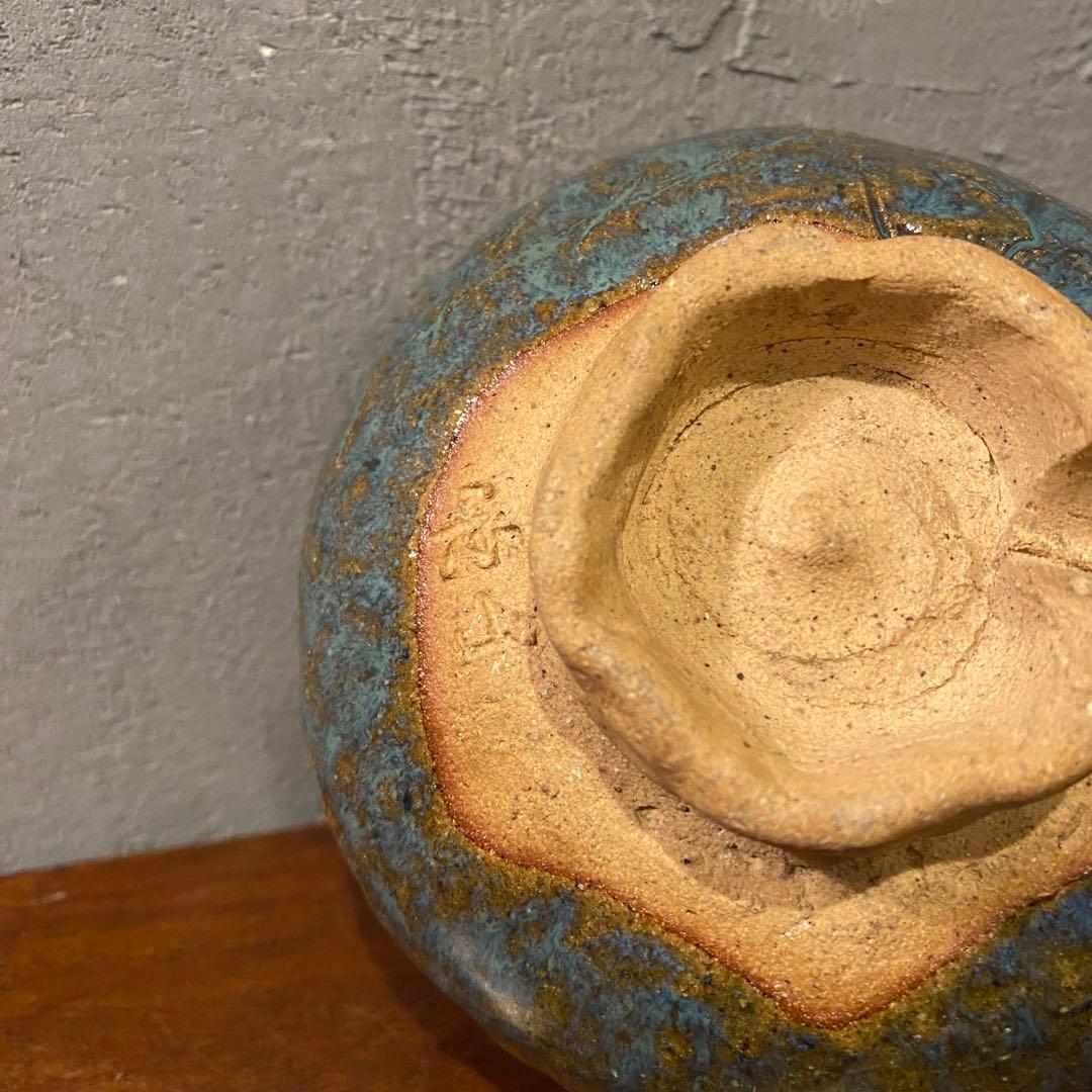 出雲楽山焼き 抹茶碗 釉薬 骨董品 コレクション 古美術 時代物