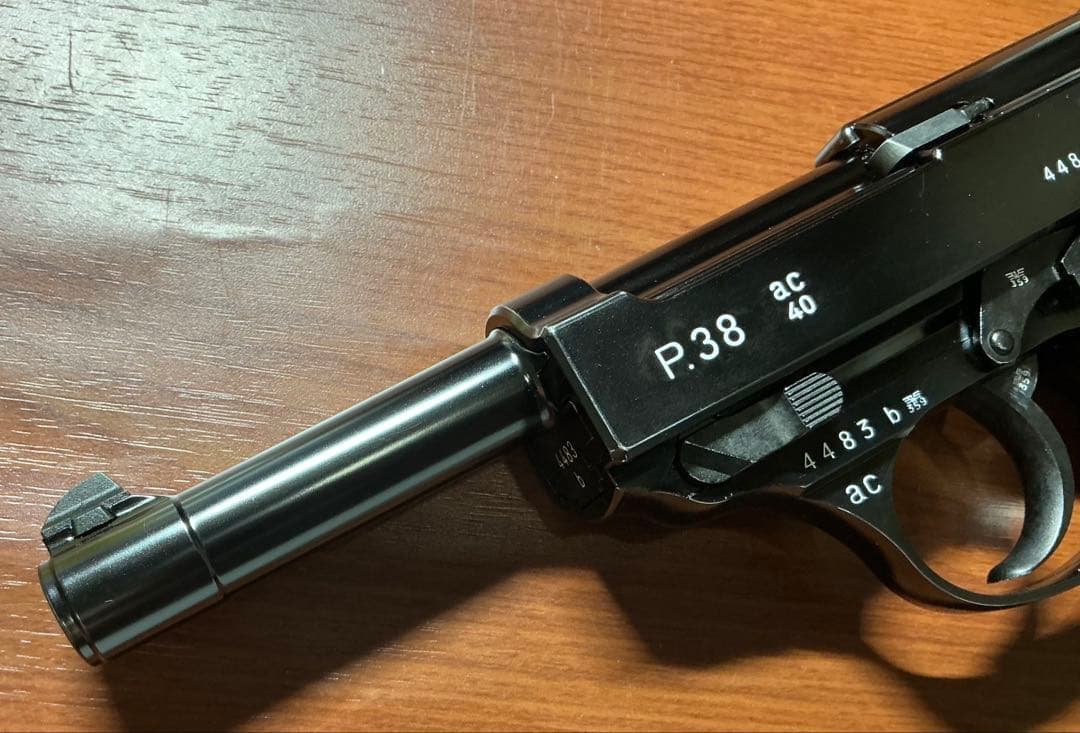 マルゼンP38 ガスブローバック ブラックメタル　ac40