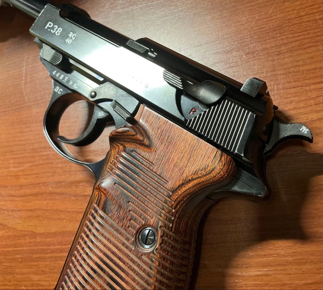 マルゼンP38 ガスブローバック ブラックメタル　ac40