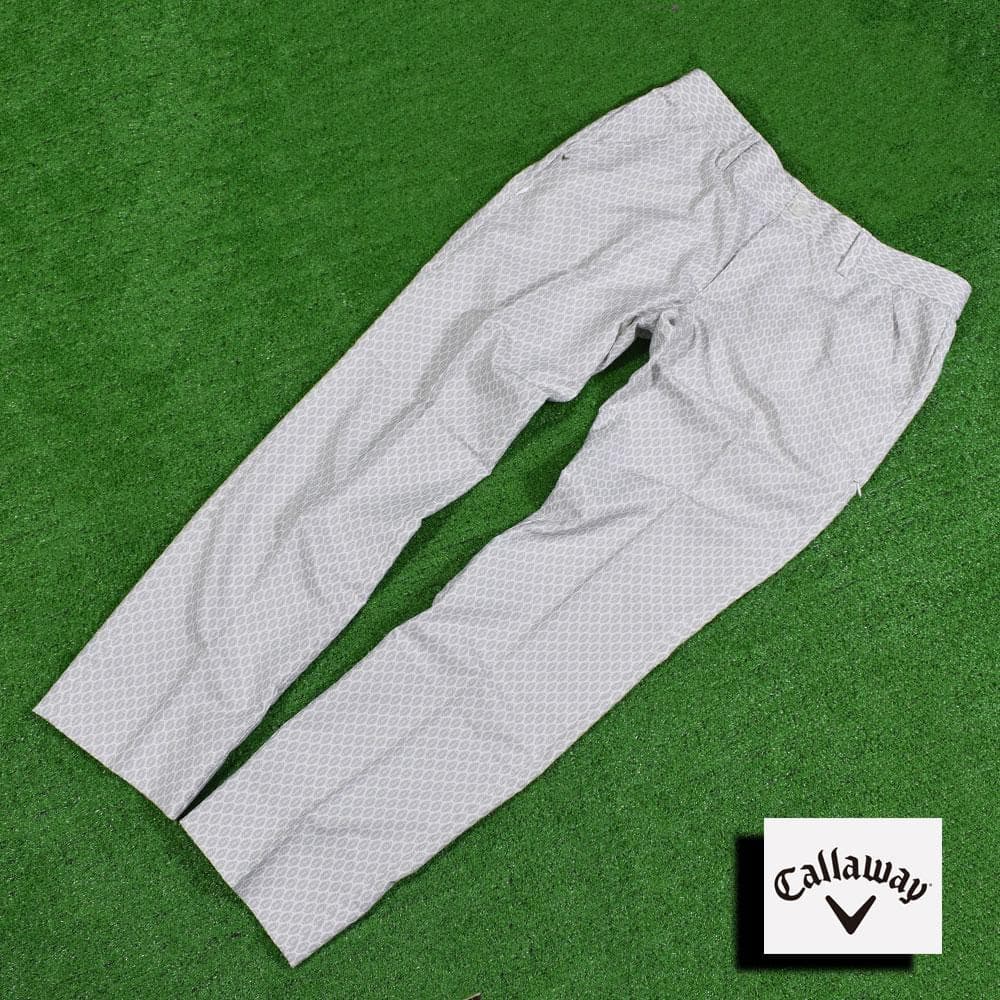 Callaway/キャロウェイ ゴルフパンツ【ラグビーボール柄/LL】超美品！