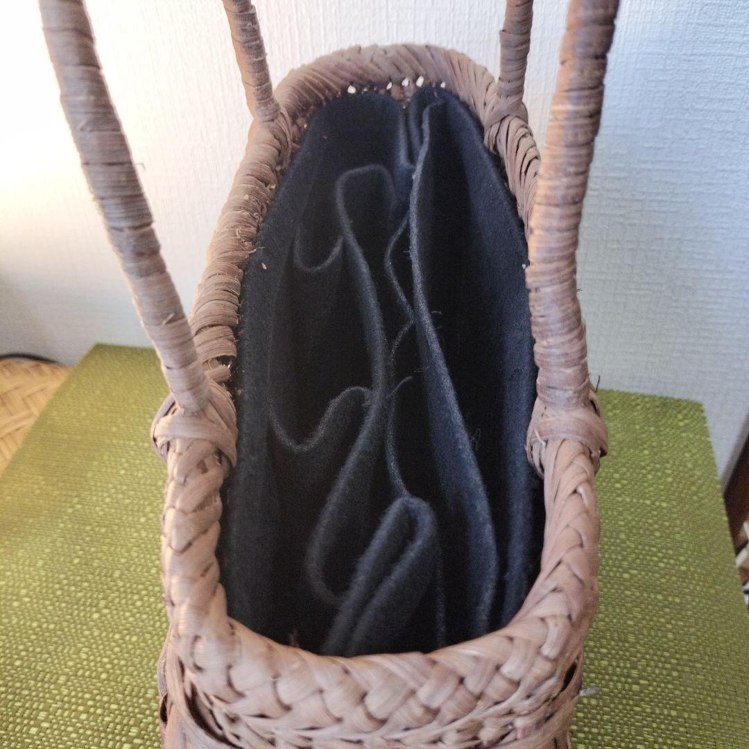 山葡萄やたら編み籠バック32✕24✕10